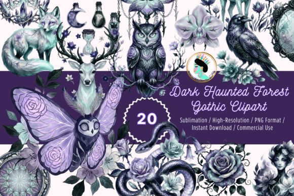 Download Dark Academia Gothic Clipart PNG Bundle - Premium Resources