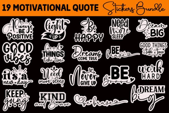 Download Motivational Quote Stickers Bundle - Quote sticker Collection