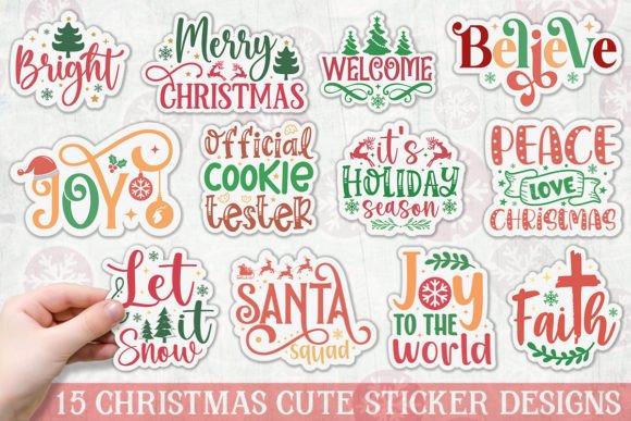Download Christmas Cute Sticker Bundle - Cute sticker bundle Collection