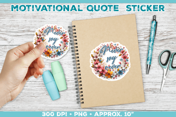 Download Motivational Quote Sticker PNG - Quote sticker Collection