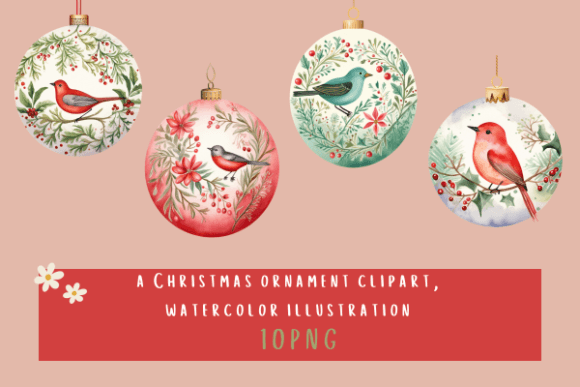 Download A Christmas Ornament Clipart, Watercolor - Christmas ornament clipart Collection