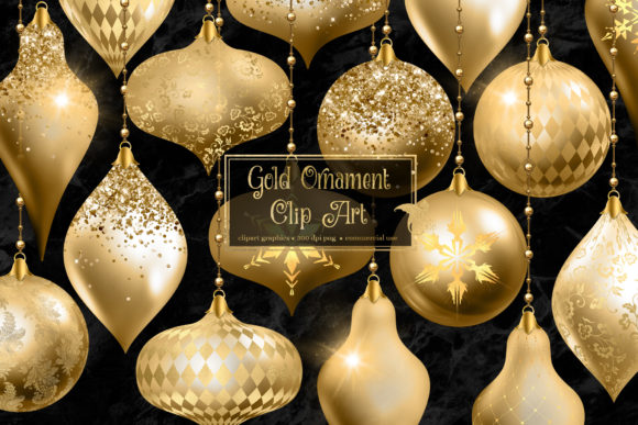 Download Gold Christmas Ornament Clipart - Christmas ornament clipart Collection