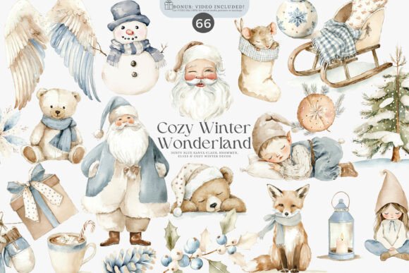 Download Watercolor Christmas Decor Clipart - Premium Resources